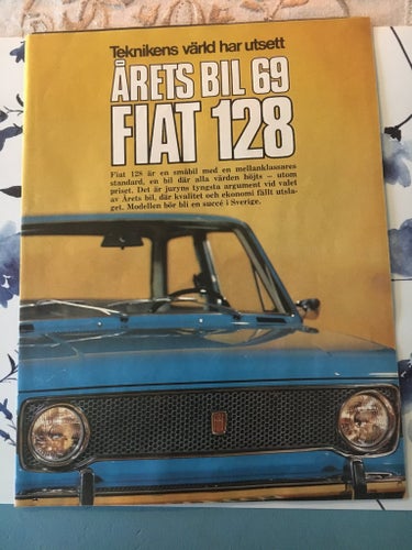Årets Bil 1969 FIAT 128 test bilaga