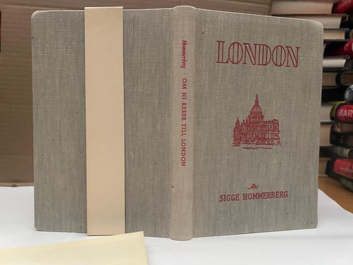 Om ni reser till London av Sigge Hommerberg, bok, Very Fine