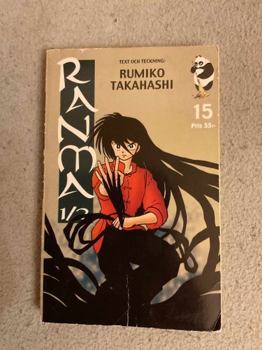 Ranma vol 15 - svenska manga anime fantasy rumiko takahashi inu yasha inuyasha
