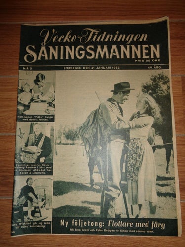 Såningsmannen nr5 1953 Peter Lindgren och Erna Groth omslaget, Jane Wicklund