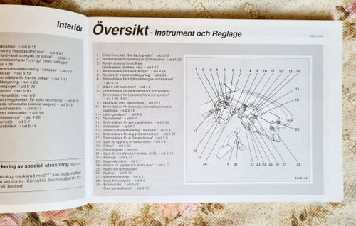 Mitsubishi Space Gear Instruktionsbok