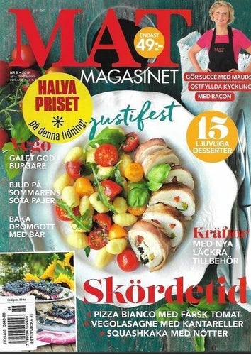 Mat magasinet nr. 8 2019 - Ostfylld kyckling med bacon