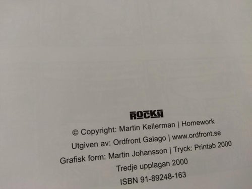 Rocky en serie av Martin Kellerman, inbunden. Good plus. BM