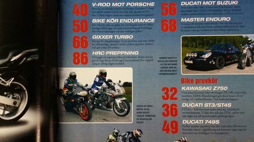 Bike 2 2004: Kawasaki Z750, Ducati ST3/ST4S + 749 S + 1000 SS, Suzuki SV 1000 S