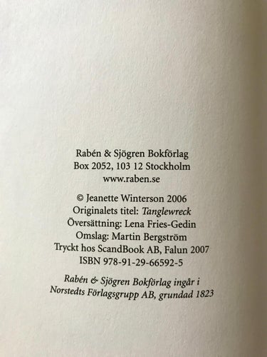 TIDVÄKTAREN Jeanette Winterson 2007