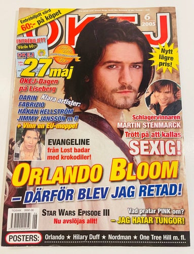 Tidningen OKEJ ! Nr 8 - 2005 . Med Posters !