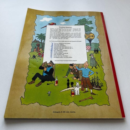 Tintin #17 - Krabban med guldklorna, 1a upplaga, fint skick! VG+