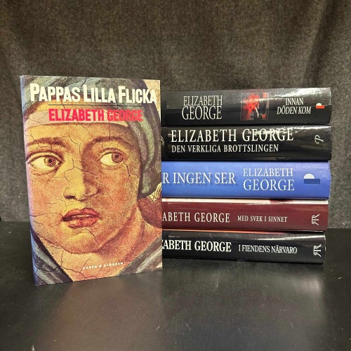 6 böcker av Elizabeth George - Bokpaket