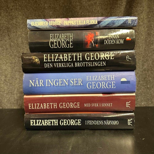 6 böcker av Elizabeth George - Bokpaket