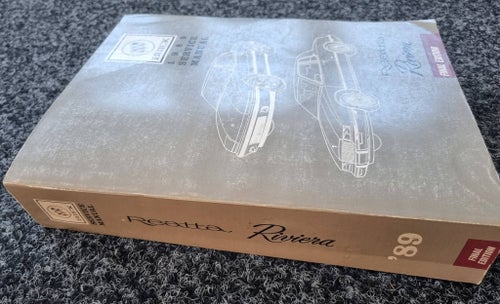 Buick 1989 Service Manual Reatta Riviera