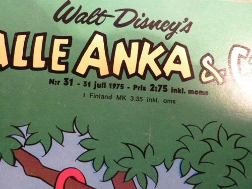KALLE ANKA & C:O NR31, 31/07/1975,