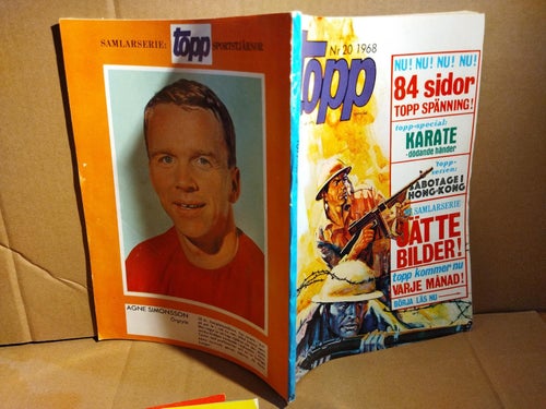 Toppserien 1968 nr 20, Very Fine plus. Agne Simonsson Örgryte
