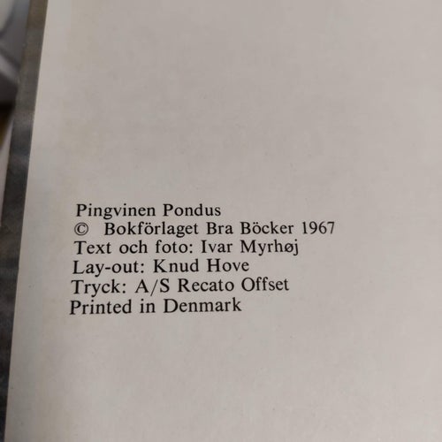 Pingvinen Pondus (inb) 1967 mkt fint ex.