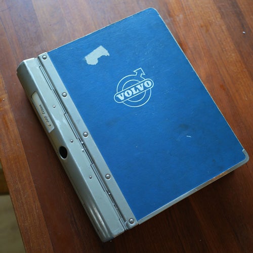 Volvo L395 Titan L 395 verkstads-pärm reservdelar 1958, veteranbil