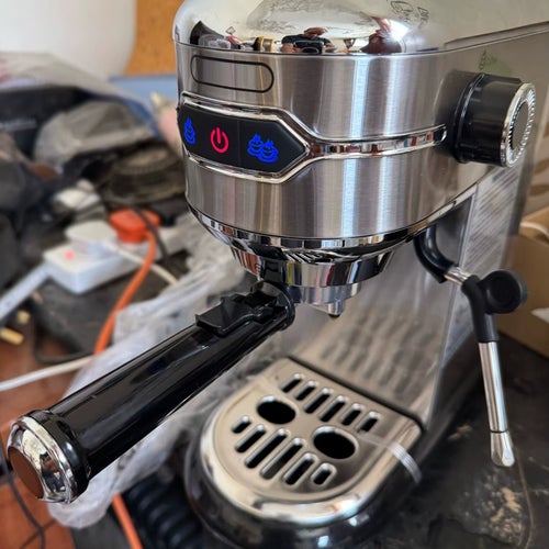 1450W 20 bar halvautomatisk cappuccinomaskin med 1,1L vattentank, espressomaskin