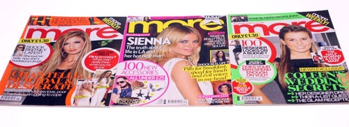 More magazine-three magazines included-October/July 2007/2008-NEW-Sienna Miller