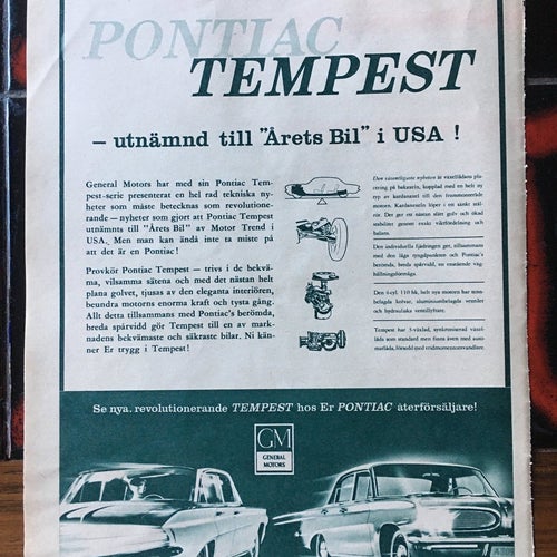PONTIAC TEMPEST Annons 1961