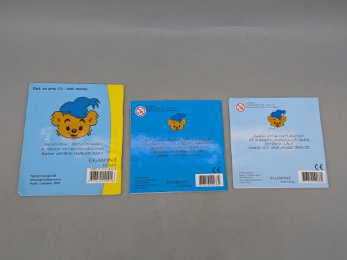 Är du feg Bamse - Bamse och Lejonet - Bamse på Hajsön - Miniböcker Pixie