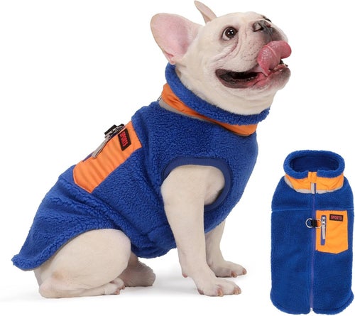 FEIMAX Medium Varm hundjacka i fleece – vindskyddad
