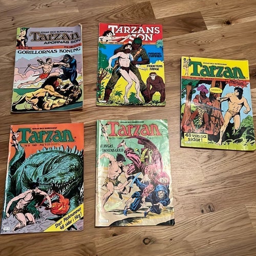 Tarzan serietidningar - Edgar Rice Burroughs - 1973-1981