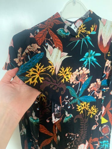 H&M mörkblå klänning, storlek S
