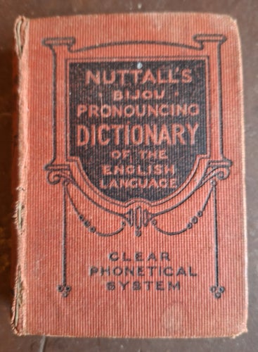 Miniatyrbok, Nuttall's Bijou Pronouncing Dictionary of English Language, W. J.