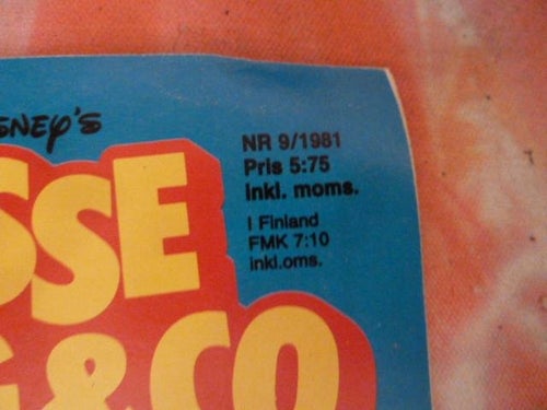 MUSSE PIGG & CO, NR 9 - 1981, TIDNING