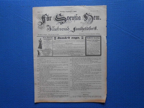 För Svenska Hem 1898 häfte 11