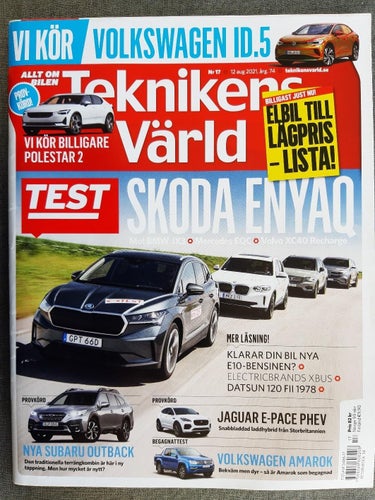 Teknikens Värld nr 17 2021: Subaru Outback, Polestar 2, VW ID.5 + beg Amarok