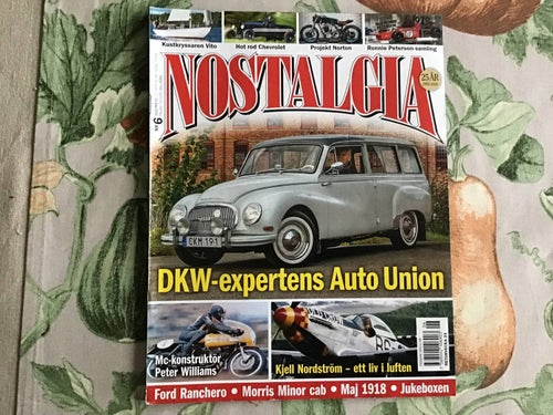 NOSTALGIA NR 6 2018 NORTON,RONNIE PETERSON SAMLING,HOT ROD CHEVA,DKW,FORD
