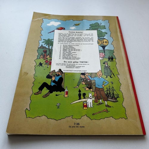 Tintin #6 - Det svarta guldet, 1a upplaga, samlarex! FN