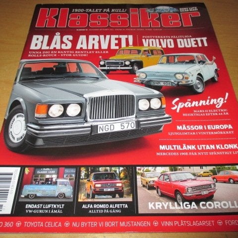 KLASSIKER NR 10 2022. ALFA ROMEO ALFETTA 2,0 GLE 1982 , ROLLS-ROYCE ,M.M