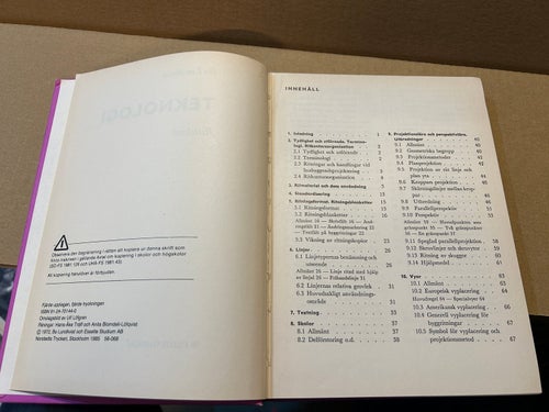 Teknologi Ritteknik av Bo Lundkvist, bok, fine plus