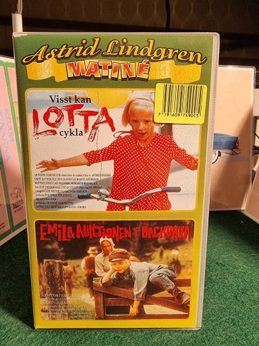 Astrid Lindgren Matiné: Visst kan Lotta cykla / Emil & Auktionen i Backhorva VHS