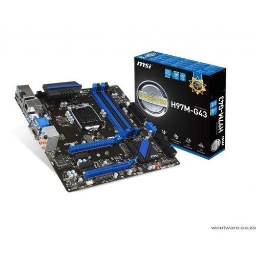 I/O-sköld till MSI H97 H97M-G43 (OBS! Endast I/O-skölden)