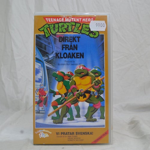 Teenage Mutant Hero Turtles Direkt Från Kloaken VHS