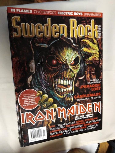 Sweden rock magazine 61 Iron Maiden In Flames Candlemass Änglagård Callisto