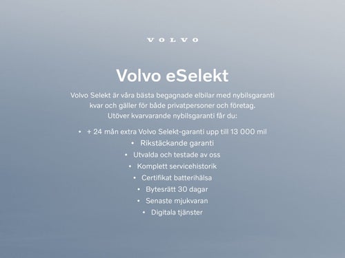 Volvo C40 Recharge Extended Range Core SE