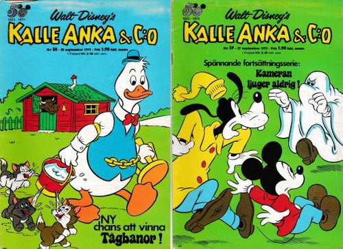 Kalle Anka & C:o, Walt Disney, nr 38 & 39 1973