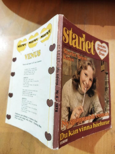 Starlet 1978 nr 4 Starlet tjejen Karin. Bob Dylan, Status Quo. Very Good plus