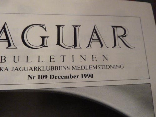 JAGUAR, NR 109 - 1990, TIDNING