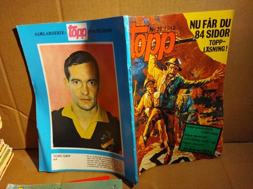 Toppserien 1968 nr 21. Good plus. Tord Grip AIK