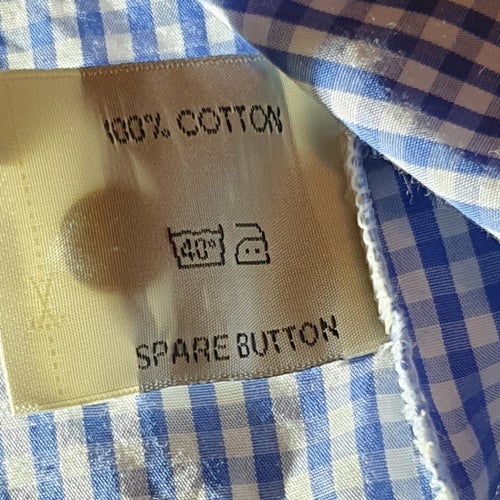 Oscar blåvit skjorta, storlek 40