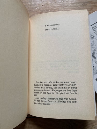 Jane Victoria & Jane Victoria kommer hem av L.M. Montgomery, 1979