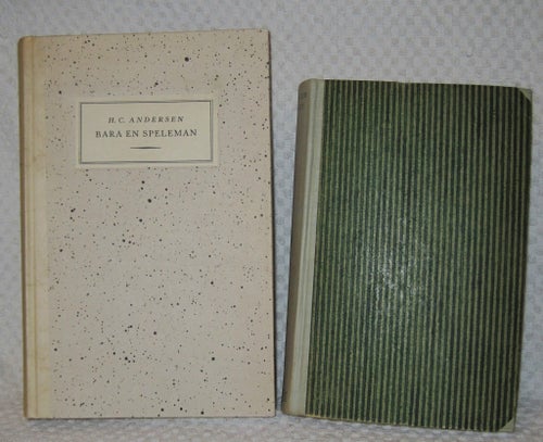 2 böcker, skönlitteratur, sagor, H.C. Andersen, 1940-50-tal, inredningsdetaljer.