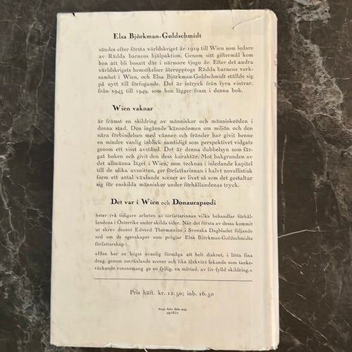 Elsa Björkman-Goldschmidt, Wien vaknar
