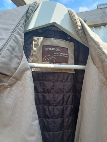 ENERGIE beige trenchcoat, storlek MEDIUM