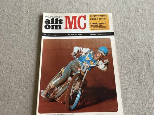 ALLT OM MC NR 9 1972 HONDA CB 500,RUDGE,HUSKVARN CROSS VM,PHIL READ MV AGUSTA