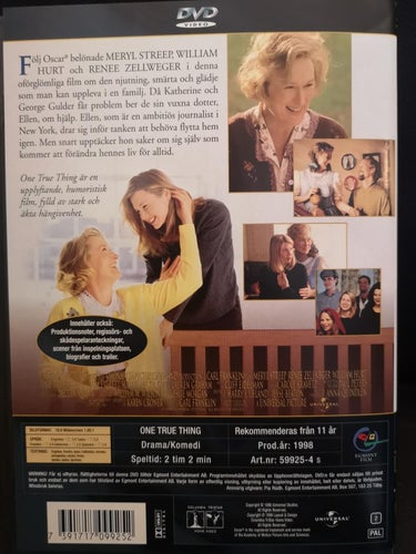 One True Thing (1998) Carl Franklin, Meryl Streep, Renée Zellweger, William Hurt