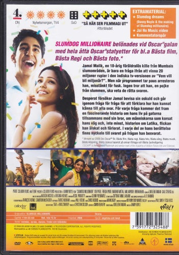 DVD / Slumdog Millionaire / Danny Boyle / Vinnare av 8st Oscar / Fint skick